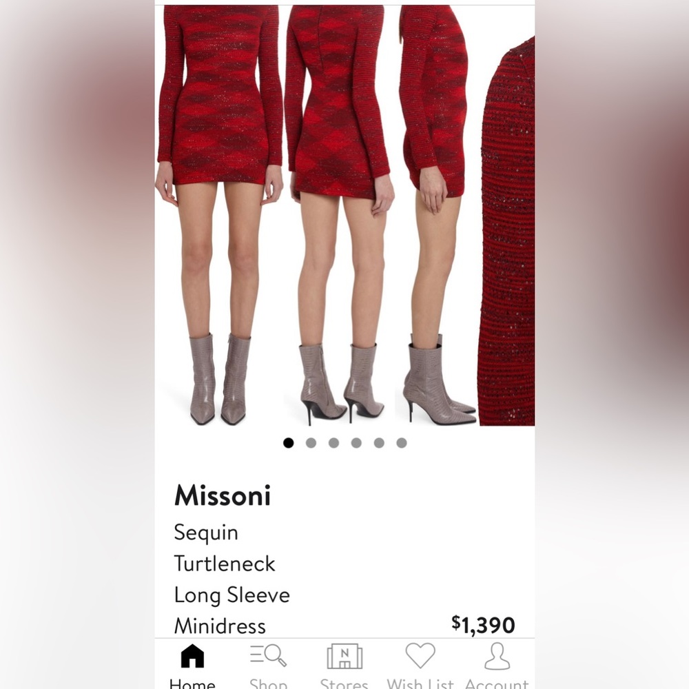 Missoni beautiful holiday sweater dress! New with tags. Never worn. Size 4/small